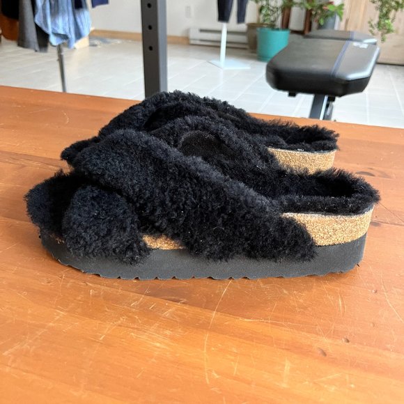 Birkenstock Shoes - Birkenstock Arizona Big Buckle Shearling Sandals